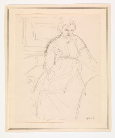 Seated Woman by Ludvig Find