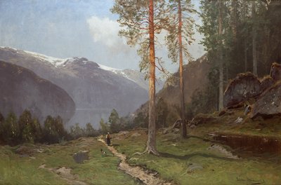 Fjord Landscape by Ludvig Skramstad