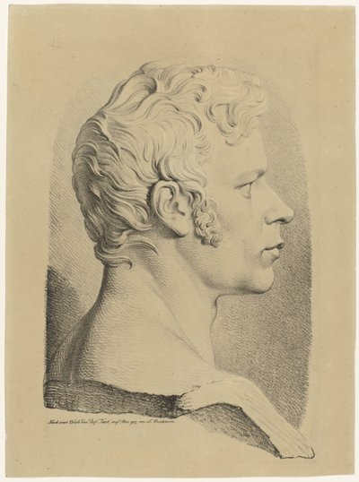 Portrait Bust of Karl Friedrich Schinkel by Ludwig Buchhorn