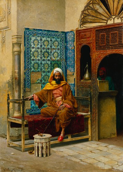 The Smoker by Ludwig Deutsch