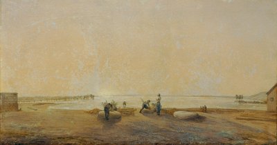 Landscape at Lake Neusiedl by Ludwig Ferdinand Schnorr von Carolsfeld
