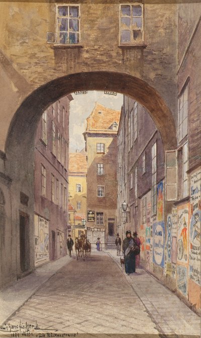 Bäckerstraße in Vienna by Ludwig Hans Fischer