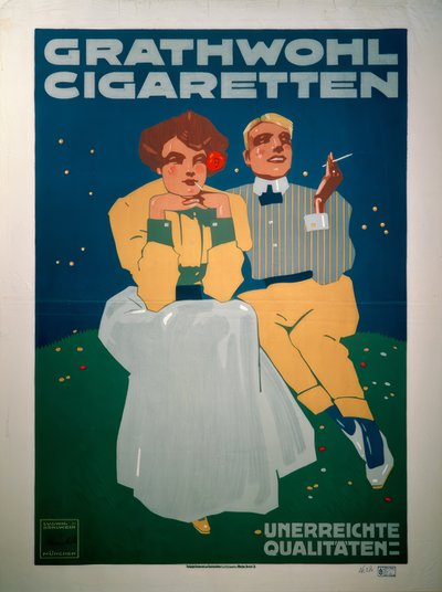 Grathwohl Cigarettes by Ludwig Hohlwein