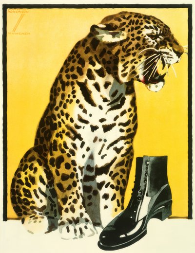 Poster for Shoe Advertisement by Ludwig Hohlwein