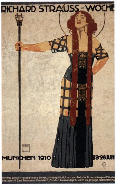 Richard Strauss Week, 1910 by Ludwig Hohlwein