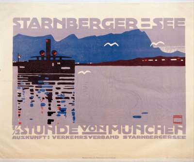 Lake Starnberg (Upper Bavaria) by Ludwig Hohlwein