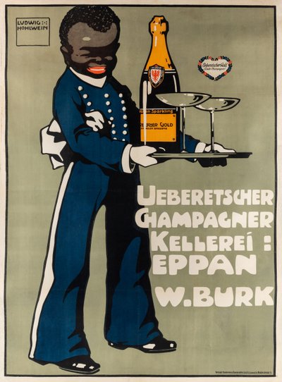 Ueberetscher Champagne Winery, c. 1909 by Ludwig Hohlwein