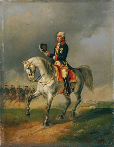 Emperor Joseph II on Horseback by Ludwig Johann Passini