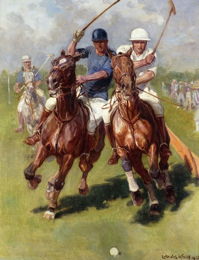 A Polo Match by Ludwig Koch