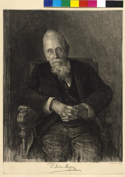 Anton Mayer by Ludwig Michalek