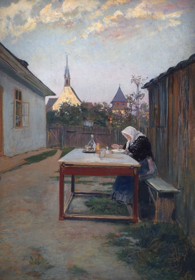 My Mother (Evening Meal) by Ludwig Michalek