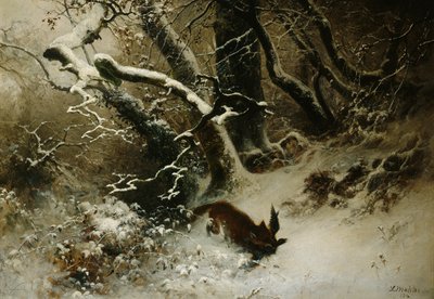 Winter landscape by Ludwig Munthe