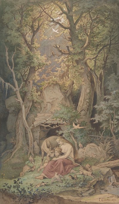 Genoveva by Ludwig Richter
