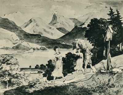 Lake Fuschl, Salzburg, Austria, 1823, 1943 by Ludwig Richter