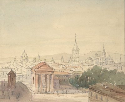 View of Milan by Ludwig Richter