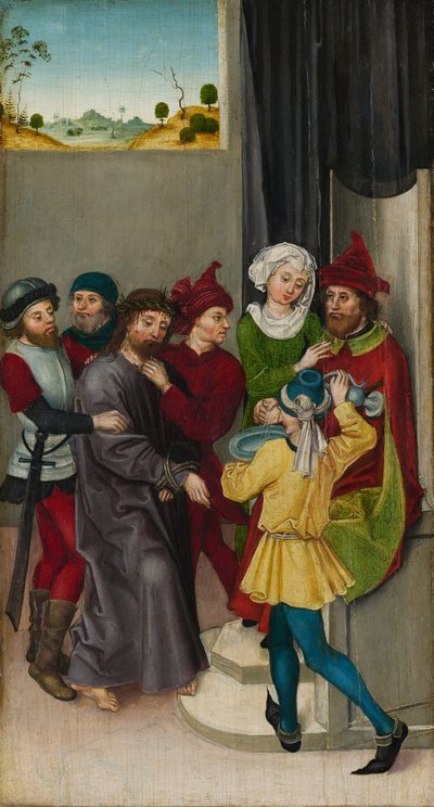 Christ before Pilate by Ludwig Schongauer