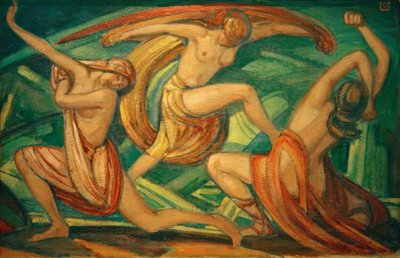 Three Dancing Women by Ludwig von Hofmann