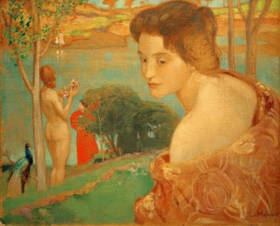 Girl on the Beach by Ludwig von Hofmann