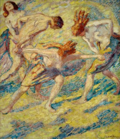 Dance Whirl by Ludwig von Hofmann