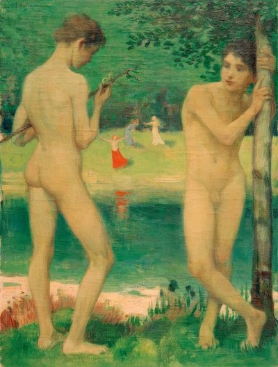 Two Young Men by Ludwig von Hofmann