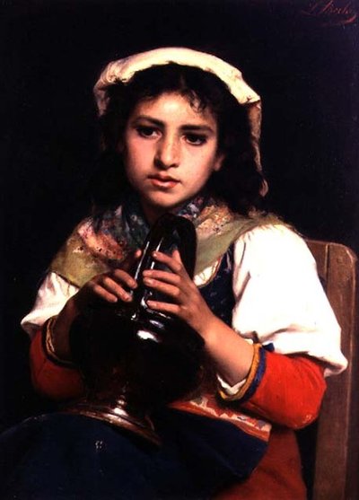 Girl with a Jug by Luigi Bechi