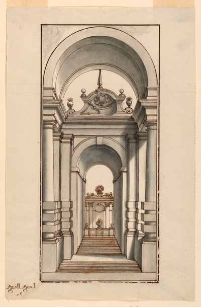 Entryway with Steps by Luigi Biagi