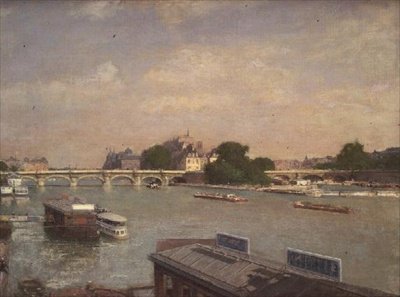 The Ile de la Cite, Paris by Luigi Loir