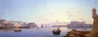 The Grand Harbour, Valletta by Luigi Maria Galea