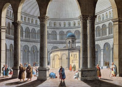 Church of Holy Sepulchre, Jerusalem by Luigi Mayer
