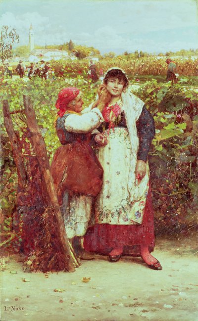 Peasants in a Vineyard by Luigi Nono