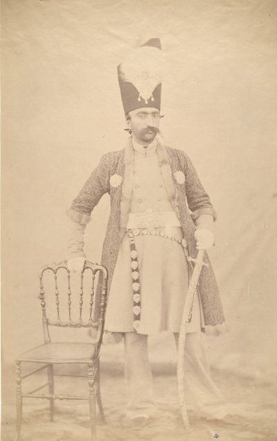 Naser al-Din Shah, ca. 1852-55 by Luigi Pesce