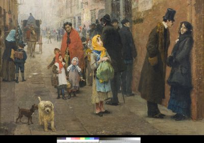 A Street in Milan by Luigi Rossi