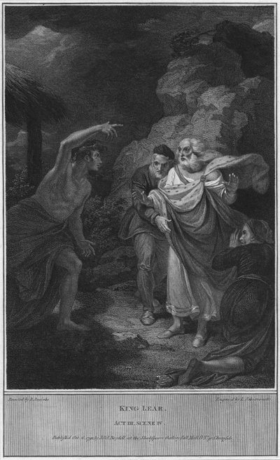 King Lear. Act III. Scene IV by Luigi Schiavonetti