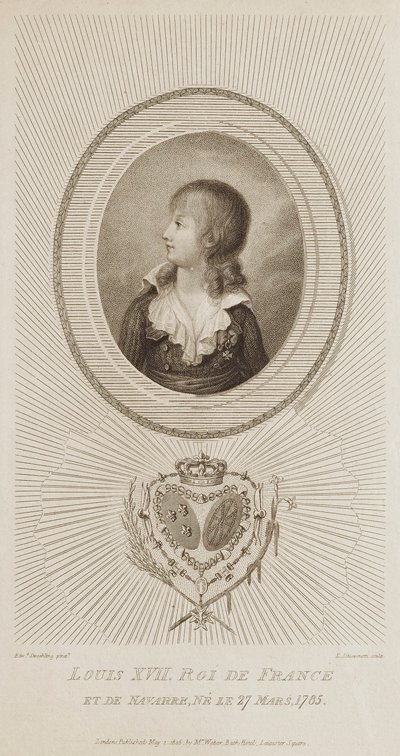 Louis XVII, King of France by Luigi Schiavonetti