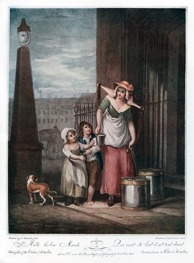 Milk Below Maids by Luigi Schiavonetti