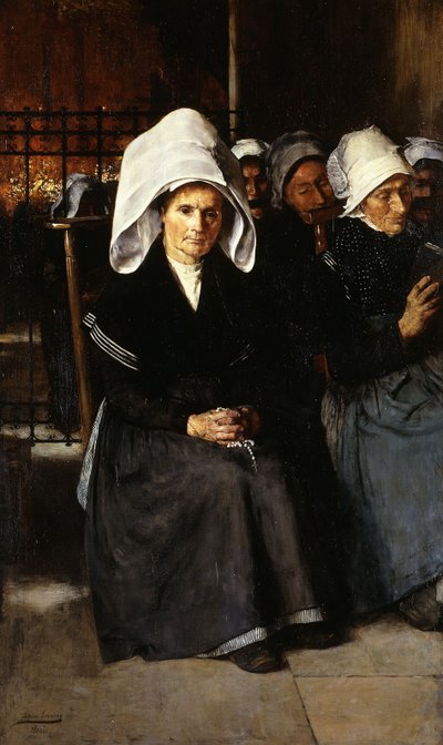 Breton Woman at Prayer by Luis Jimenez y Aranda