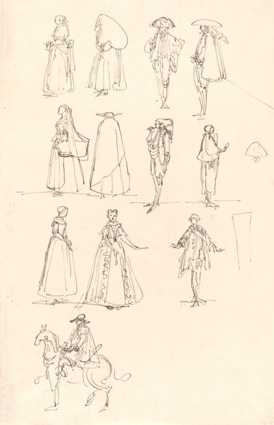 Historical Costumes by Luis Paret y Alcazar