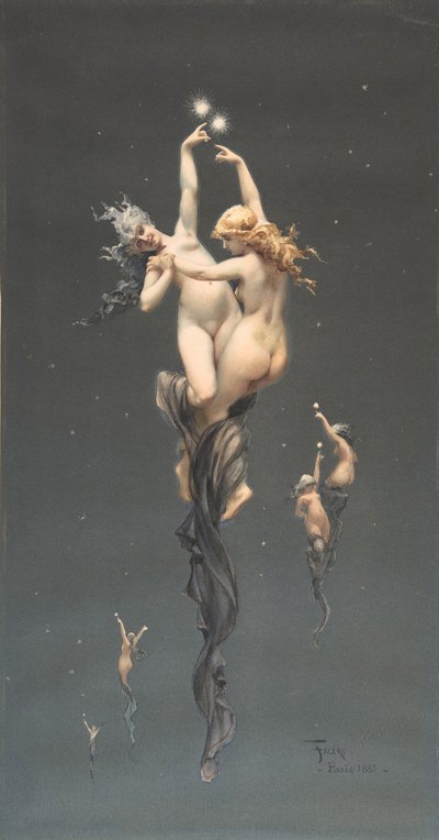 Twin Stars, 1851-96 by Luis Riccardo Falero