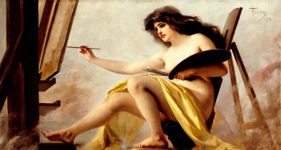 An Allegory of Painting, 1892 by Luis Riccardo Falero