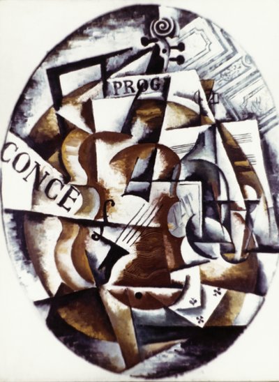 Violin (1915) by Lyubov Sergeevna Popova