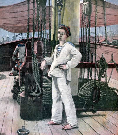 The Cabin Boy, 1891 by M Brun