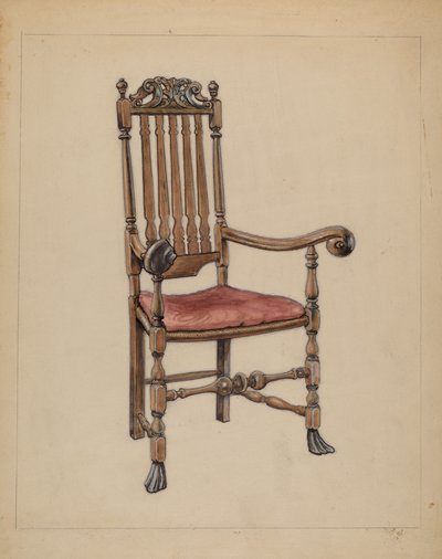 Banister-back Armchair by M. Rosenshield von Paulin
