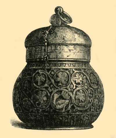 Ivory box, 750-850 AD, 1881 by M Sullivan