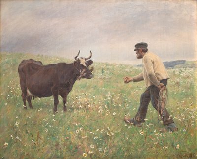 A Cow Loose by M. Therkildsen