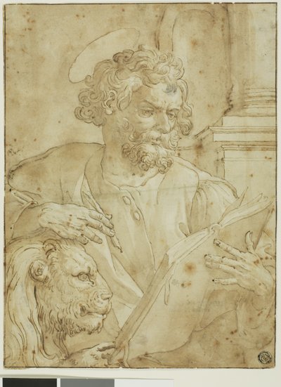 Saint Mark the Evangelist by Maarten de Vos