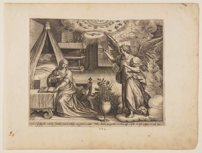 The Annunciation by Maarten de Vos