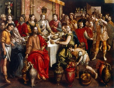 The Marriage at Cana by Maarten de Vos