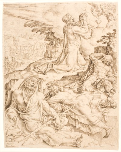 Christ on the Mount of Olives by Maarten van Heemskerck