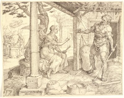 The Angel Appearing to Gideon by Maarten van Heemskerck