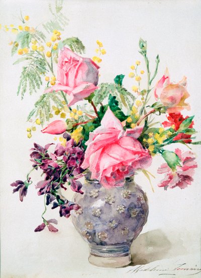 Vase of Roses by Madeleine Jeanne Lemaire
